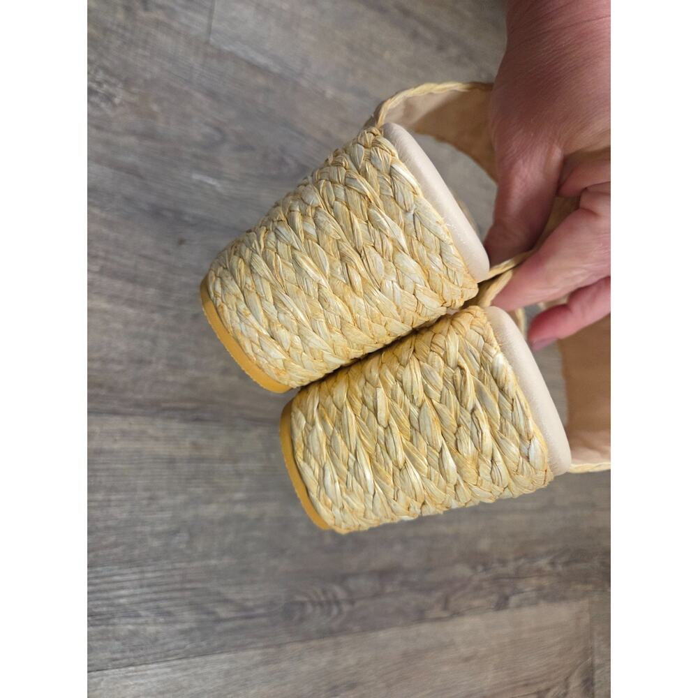 BEACH by Matisse Ocean Ave Platform Block Heels Espadrille Shoes Brown Casual 7M - Picture 5 of 8